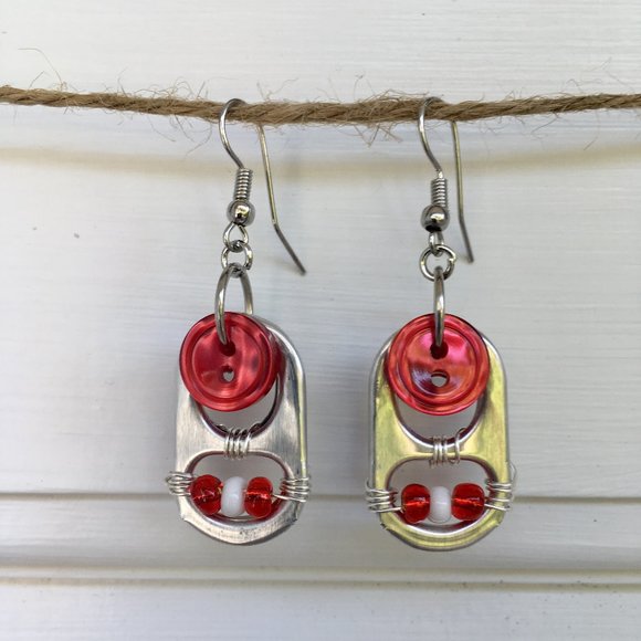 Handcrafted Jewelry - Fun and Funky 🎉 Soda Pop Tab Earrings